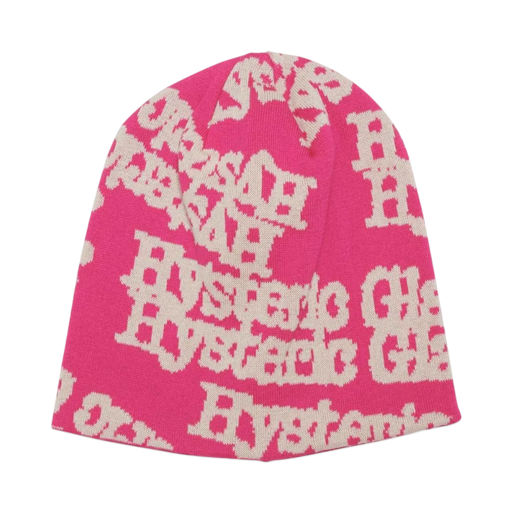 HYSTERIC GLAMOUR Type Logo Oversized Beanie "Pink"