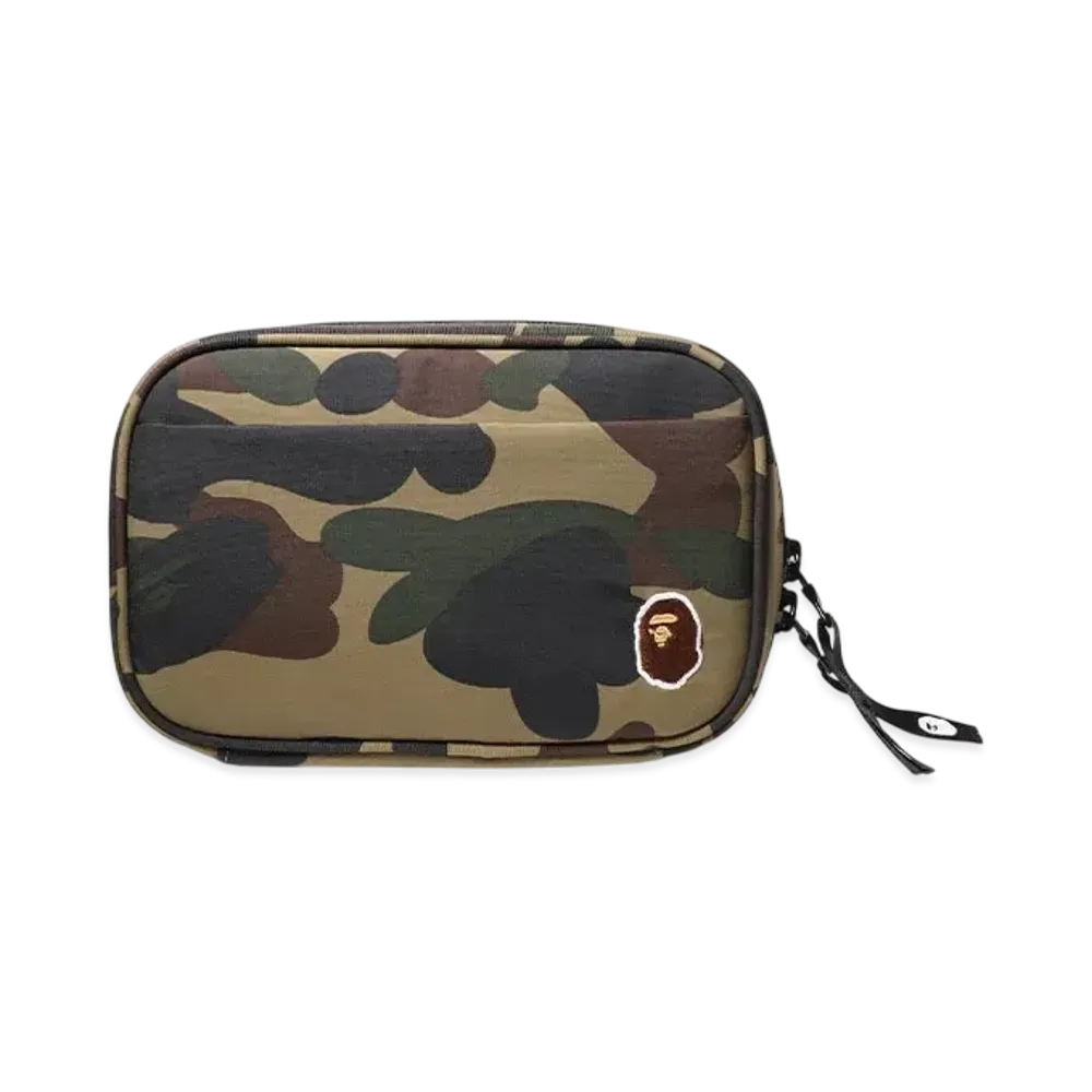 A BATHING APE 1St Camo Gadget Pouch "Green"