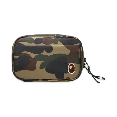 A BATHING APE 1St Camo Gadget Pouch "Green"