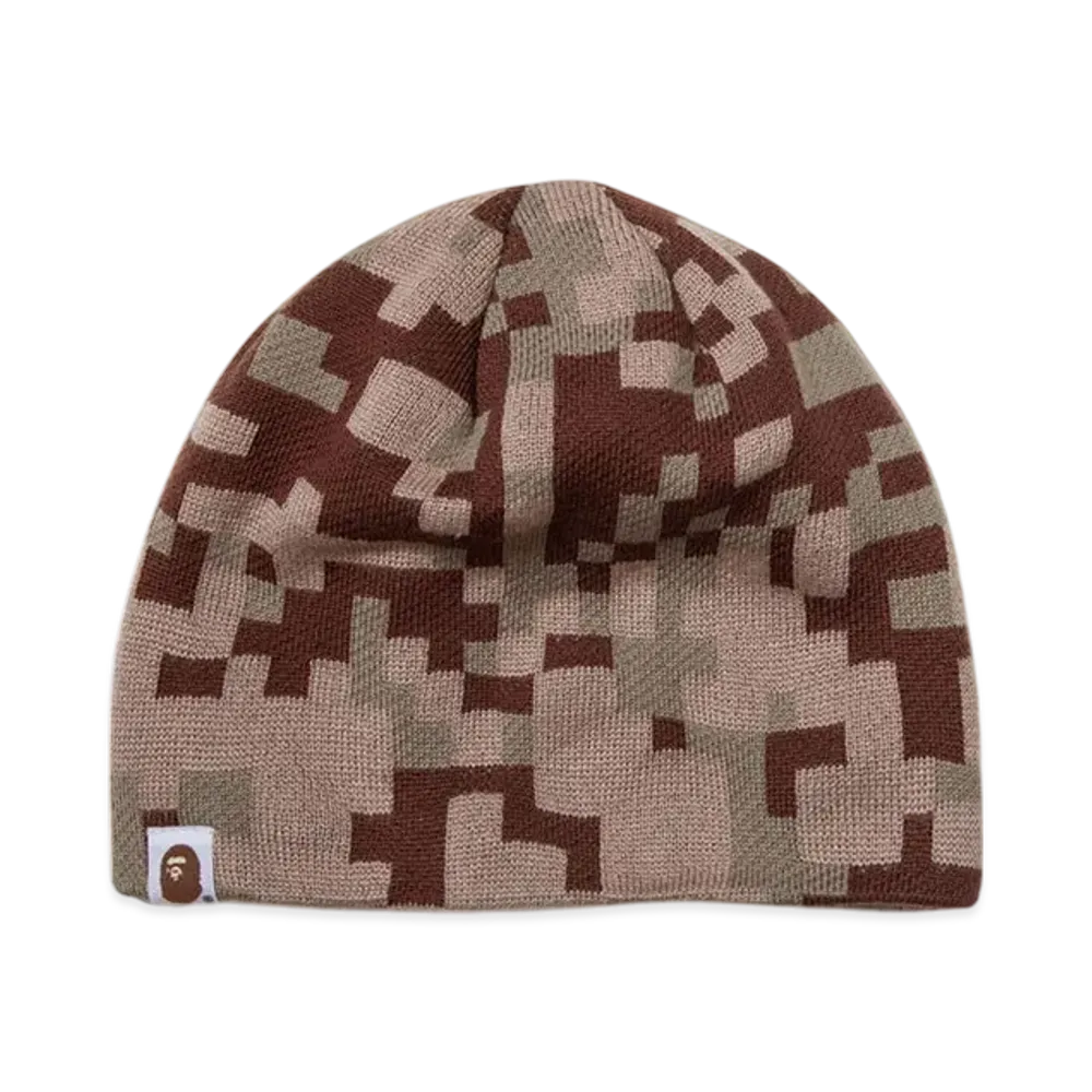 A BATHING APE x KAZUKI UAP Camo Beanie "Beige"