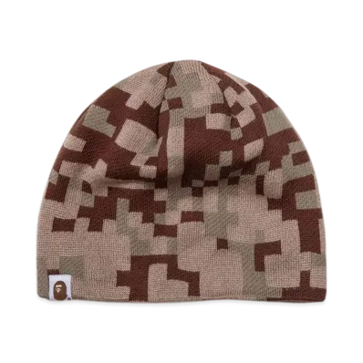 A BATHING APE x KAZUKI UAP Camo Beanie "Beige"