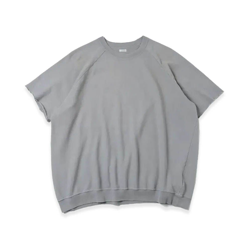 A.PRESSE Vintage Light Weight S/S Sweatshirt "Gray"