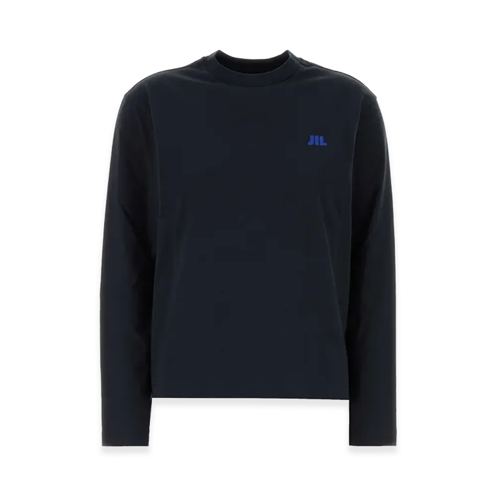 Jil Sander Women's Cotton T-Shirt "Midnight Blue"