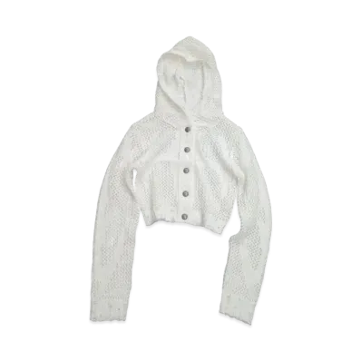 THUG CLUB Tribal Net Hoodie Knits "White"