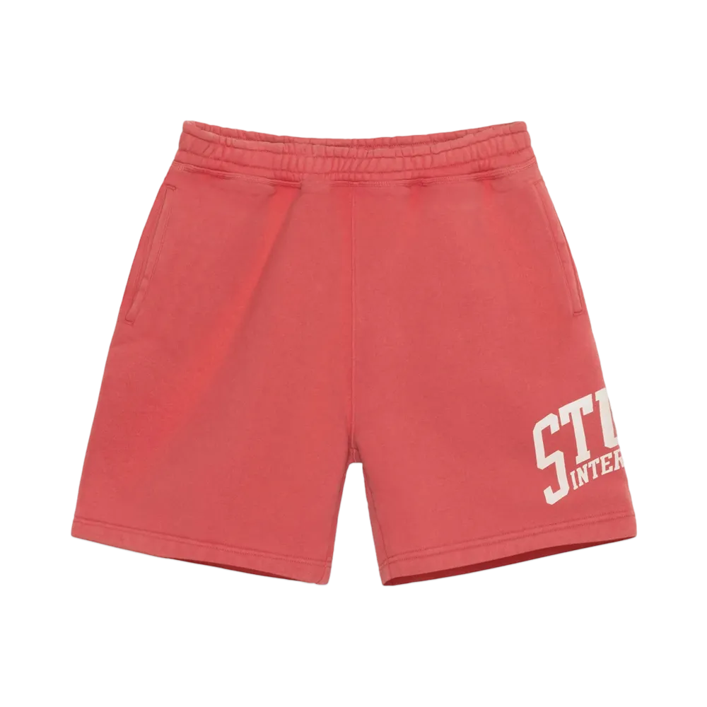 Stussy Fleece Short International "Washed Red"