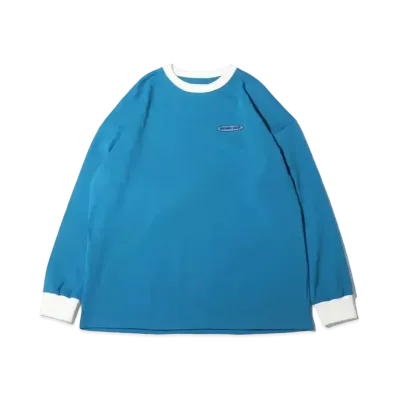 atmos pink Silicone Patch High Shoku Long Tee "Blue"