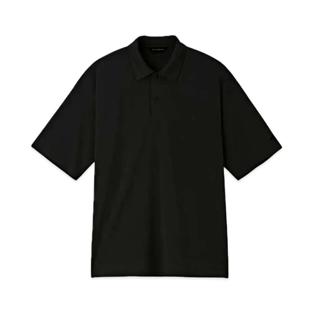 DESCENTE ALLTERRAIN Seamless Pique Polo Shirt "Black"