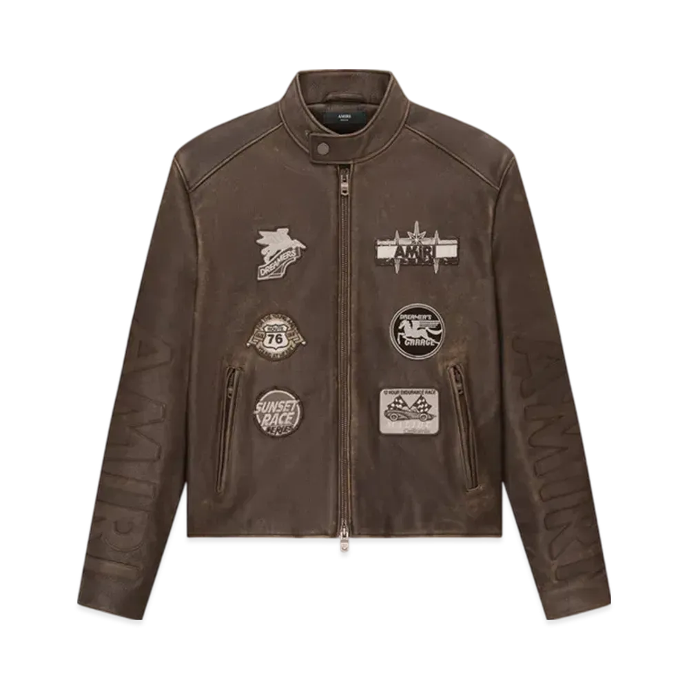 AMIRI Patch Racer Jacket "Walnut Brown"