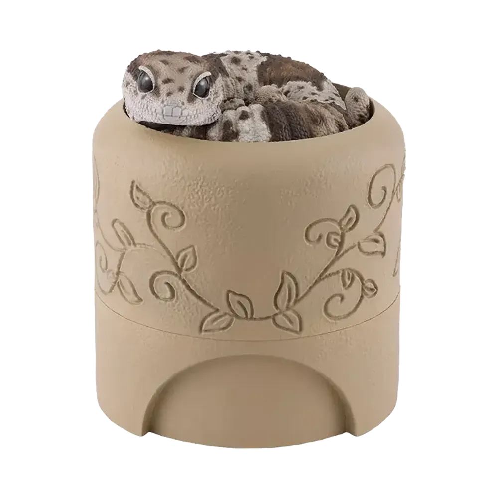 BANDAI "Ichiban Kuji" -Reptiles & Amphibians ~Tiny Friends~ vol.3- D Prize West African Fat-tailed Gecko and Shelter-style Trinket Box