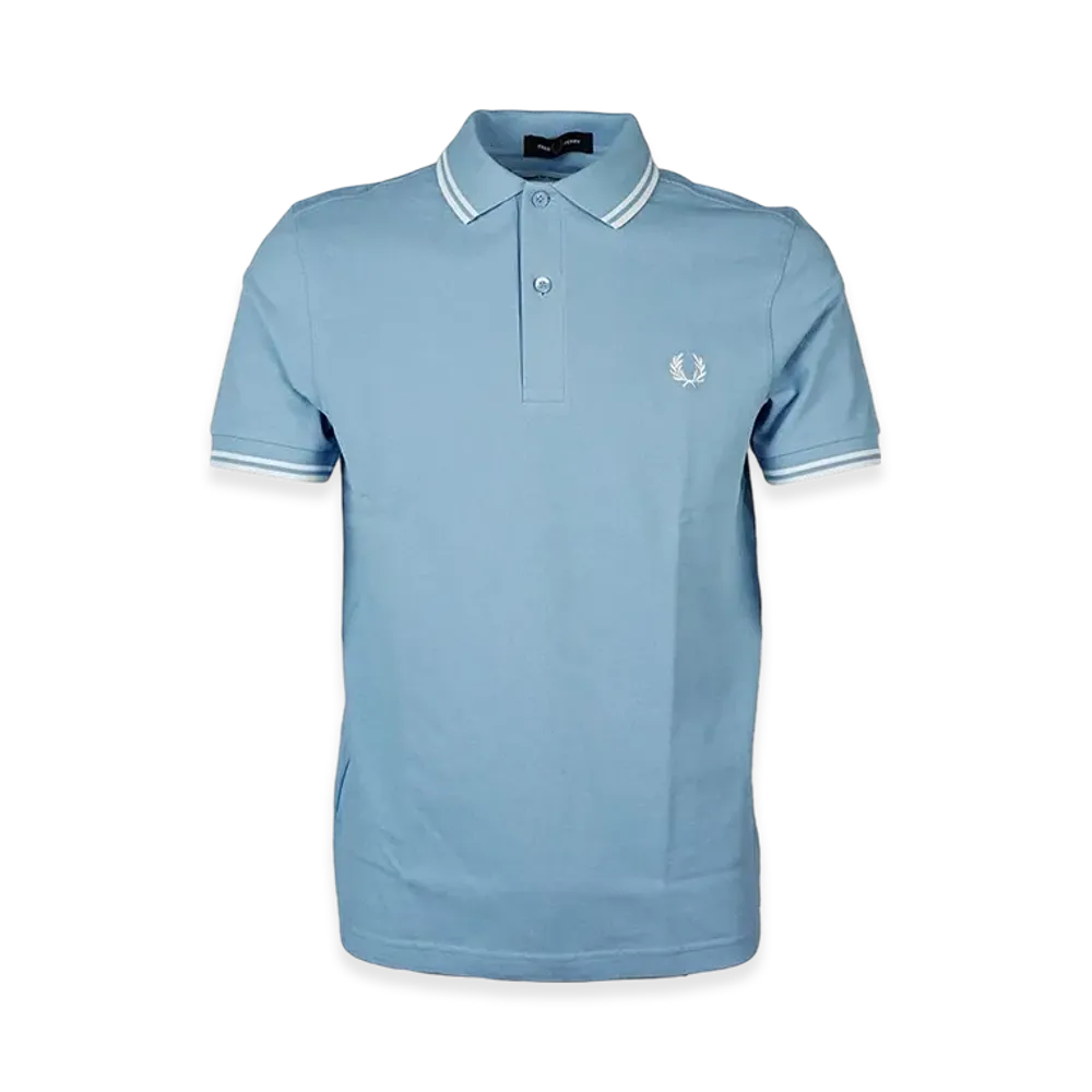 COMME des GARCONS SHIRT x FRED PERRY Polo Shirt Strong Will "Sky Blue"