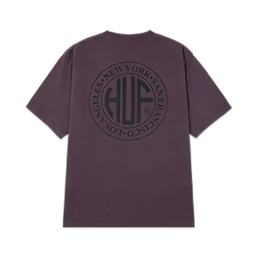 HUF Regional Washed T-Shirt "Dark Berry"