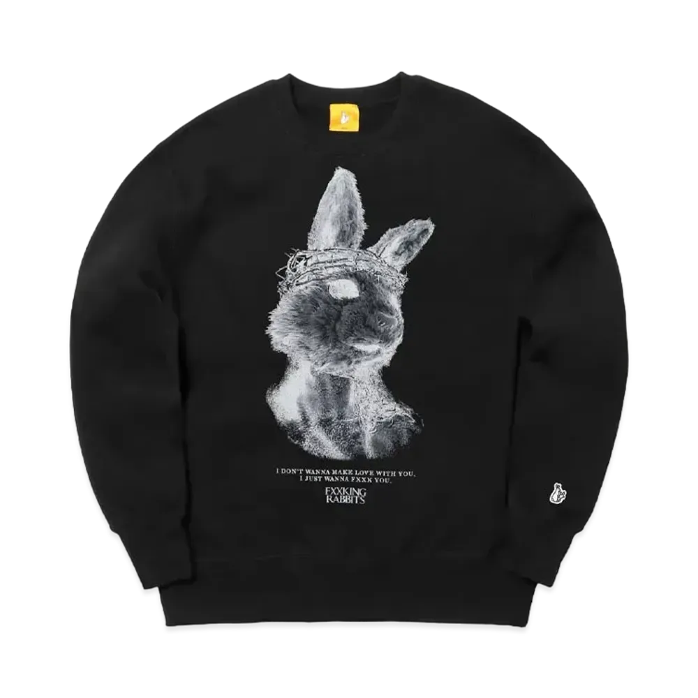 FR2 Rabbit Jesus Sweatshirt "Black"