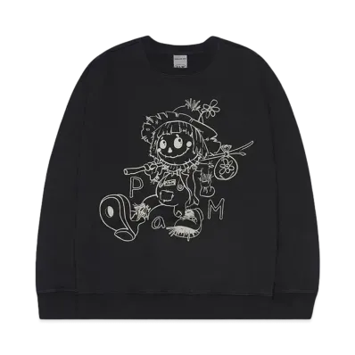 P.A.M. SCARECROW CREW NECK SWEATSHIRT "BLACKOUT"