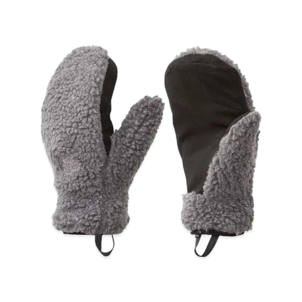 The North Face Reversible Extreme Pile Mitts "Mixed Charcoal GrayxBlack"