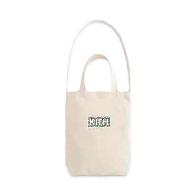 Kith Treats Mosaic Sakura Box logo Tote "White"