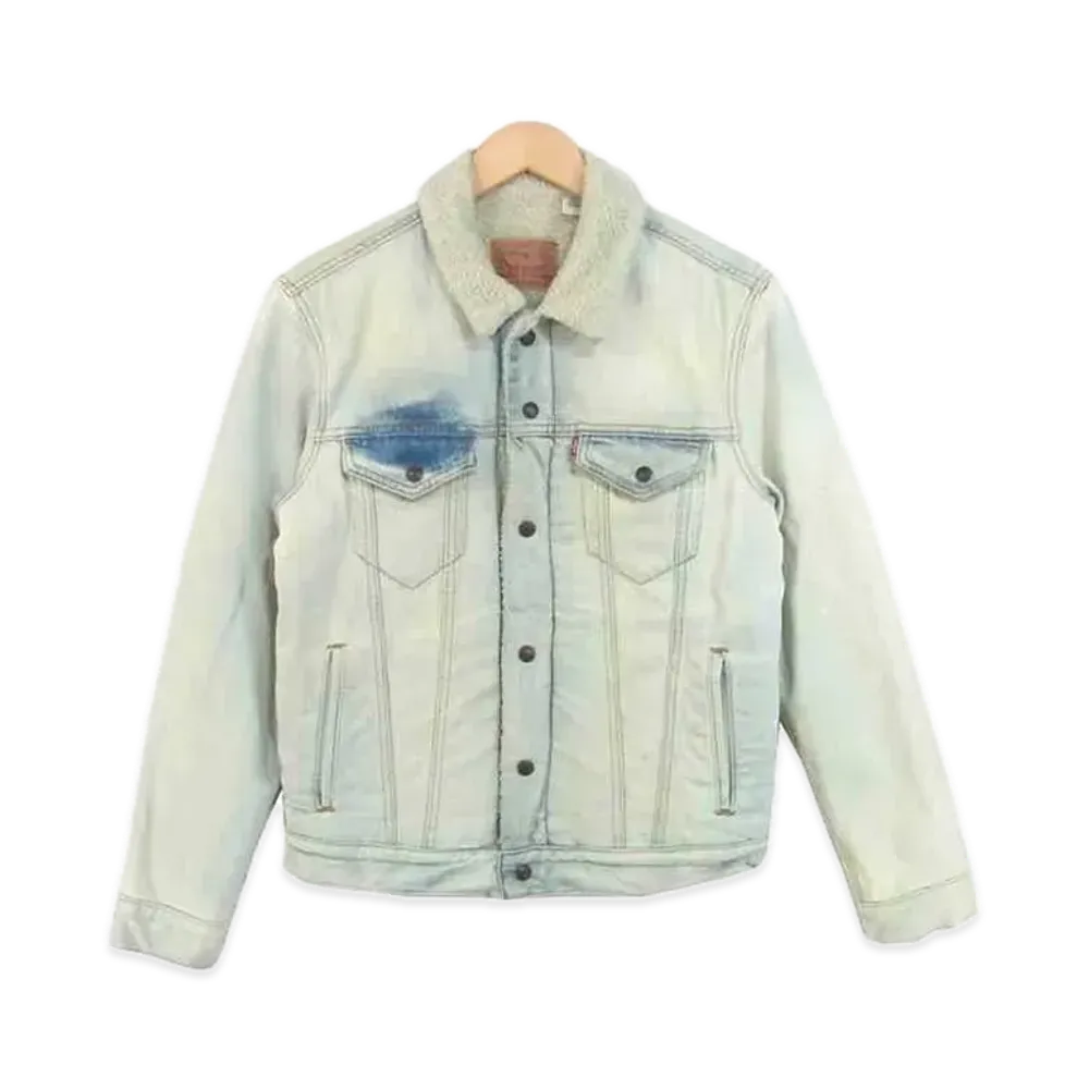Supreme x Levi's Bleached Sherpa Trucker Jacket "Denim"