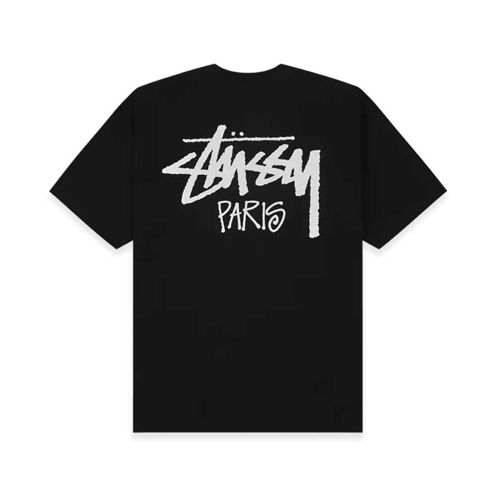 Stussy Stock Paris Tee "Black"