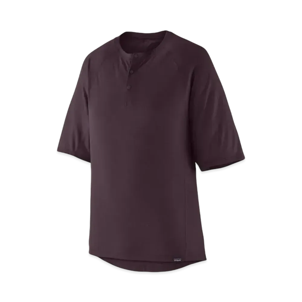 Patagonia Men's Cap Cool Trail Bike Henley "Plum"