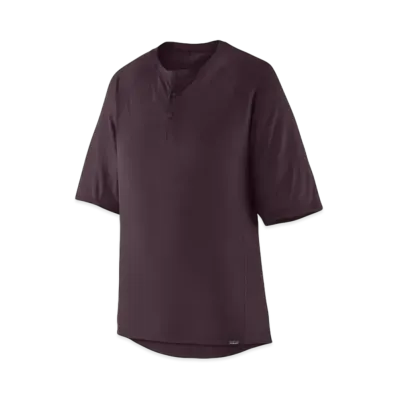 Patagonia Men's Cap Cool Trail Bike Henley "Plum"