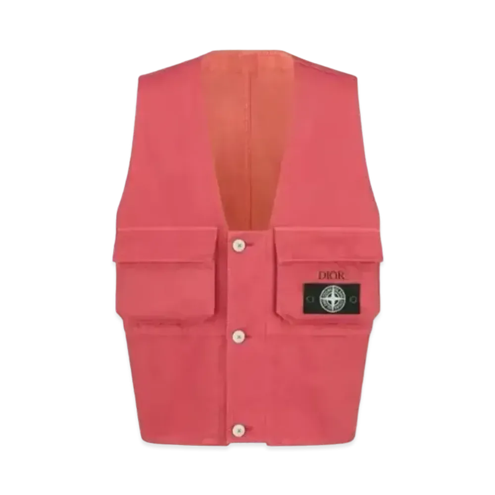 Dior x Stone Island Vest Garment Dye Technical Waistcoat