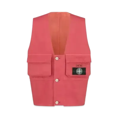 Dior x Stone Island Vest Garment Dye Technical Waistcoat