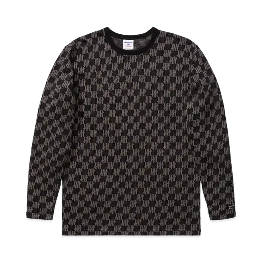 UNDEFEATED JACQUARD ICON L/S TEE - 10049 "Black"