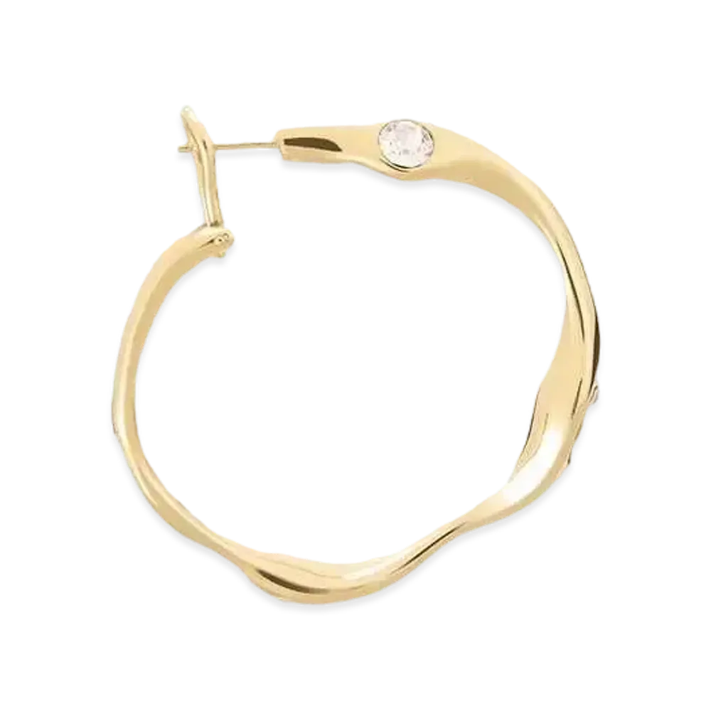 AMI PARIS Clash Hoop Piercings "902 Gold"