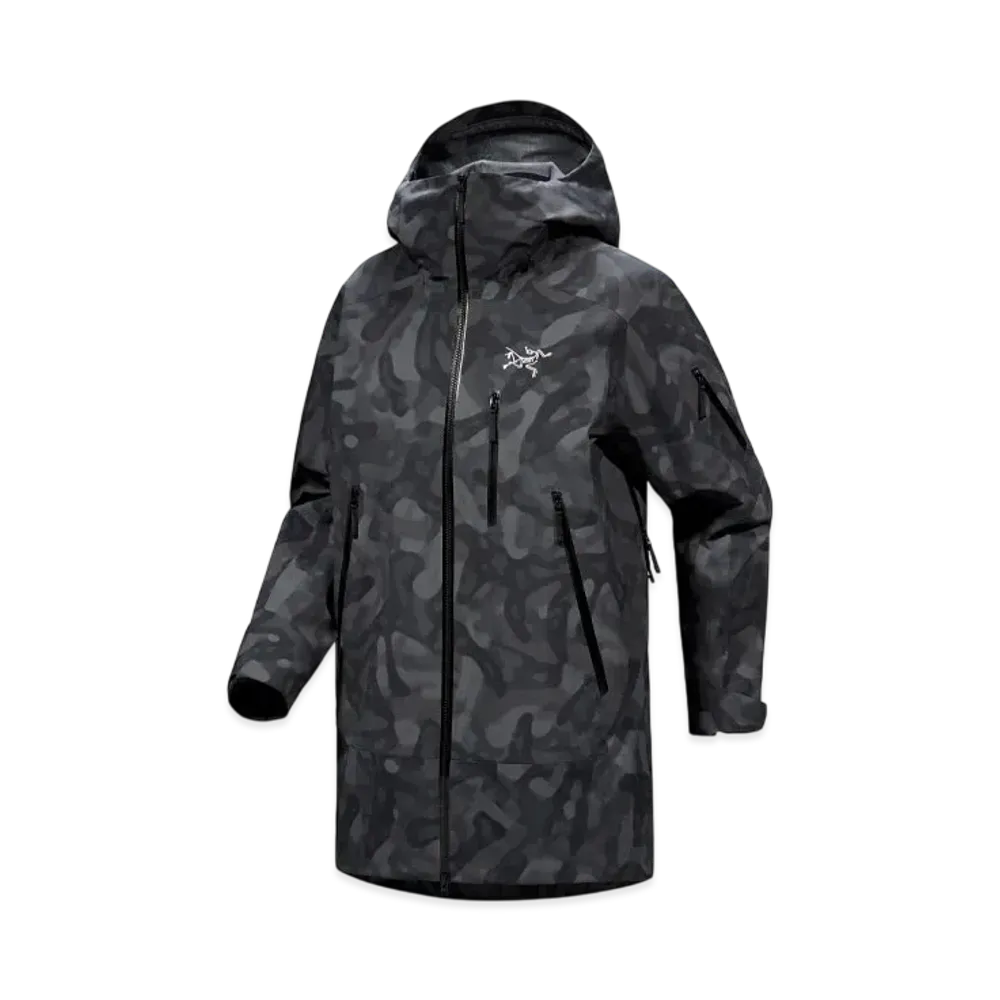 ARC'TERYX Women's Sentinel Relax Jacket - Print "Black Grottoflage"