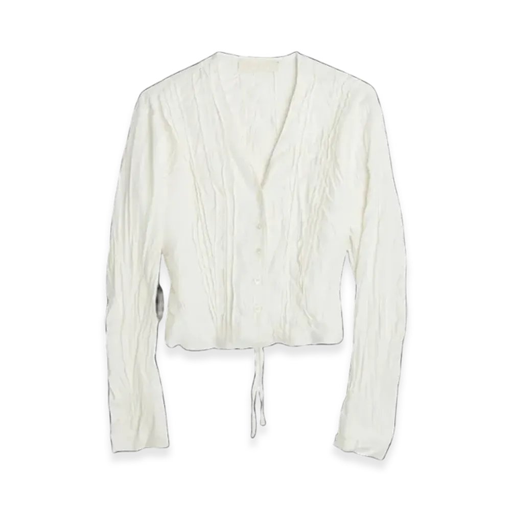 OUR LEGACY Women's Pleated Blouse Experienced Viscose "White"