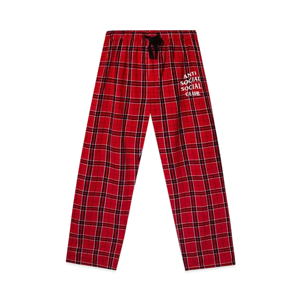 ANTI SOCIAL SOCIAL CLUB Baggy Pajama Pant "New Red"