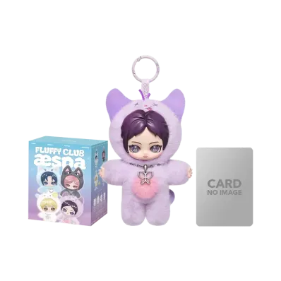 POP MART aespa Fluffy Club Series Vinyl Plush Doll Pendant Fluffy RWE NINGNING VER.
