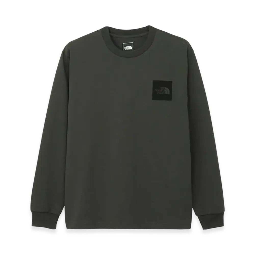 The North Face L/S Square Logo Tee "Gray"