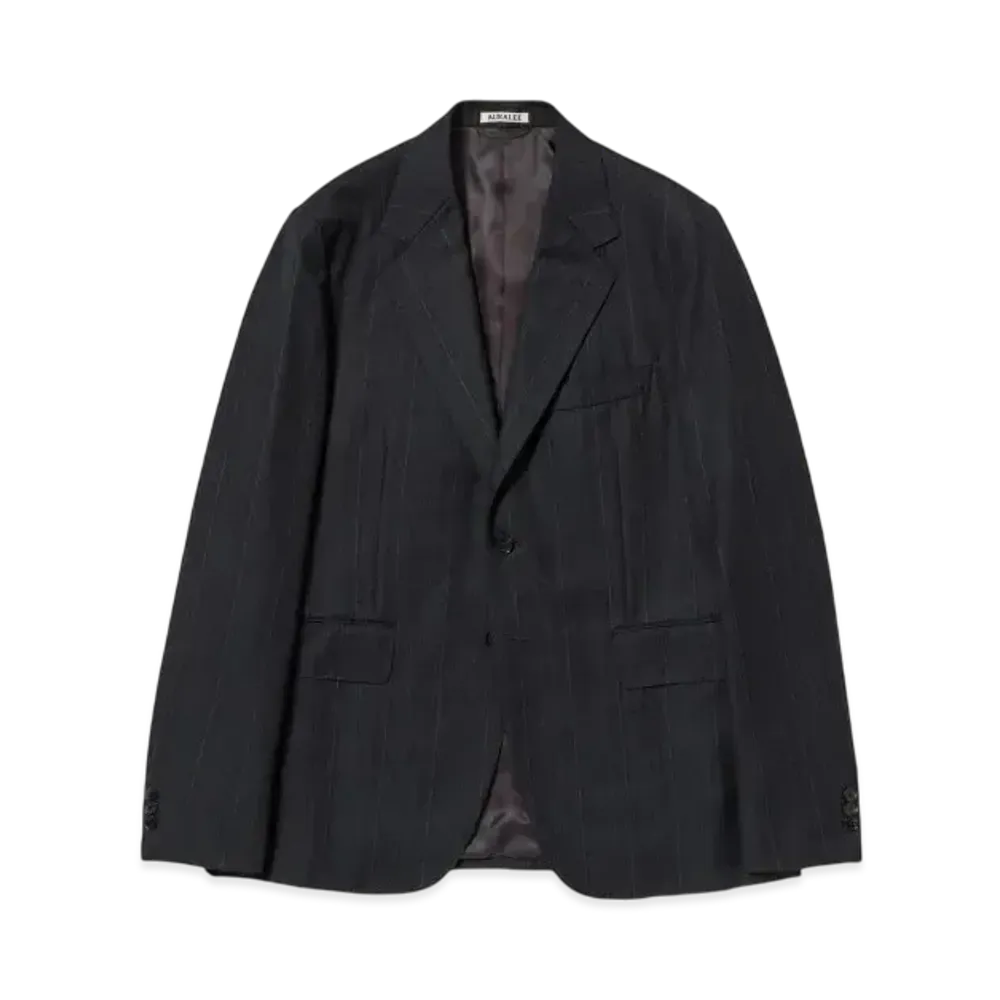 AURALEE Bluefaced Wool Jacket "Navy"