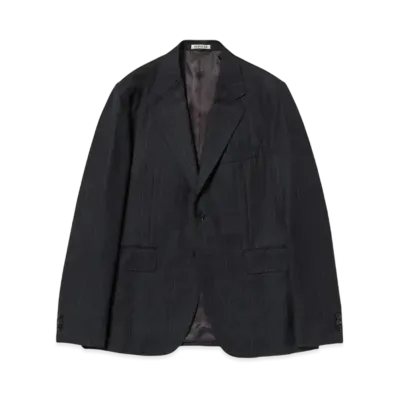 AURALEE Bluefaced Wool Jacket "Navy"