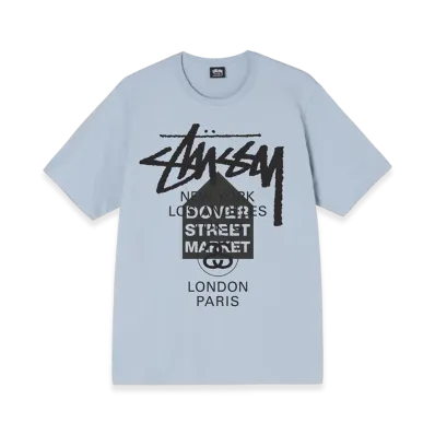 Stussy DSM World Tour Tee 2021 "Steel"