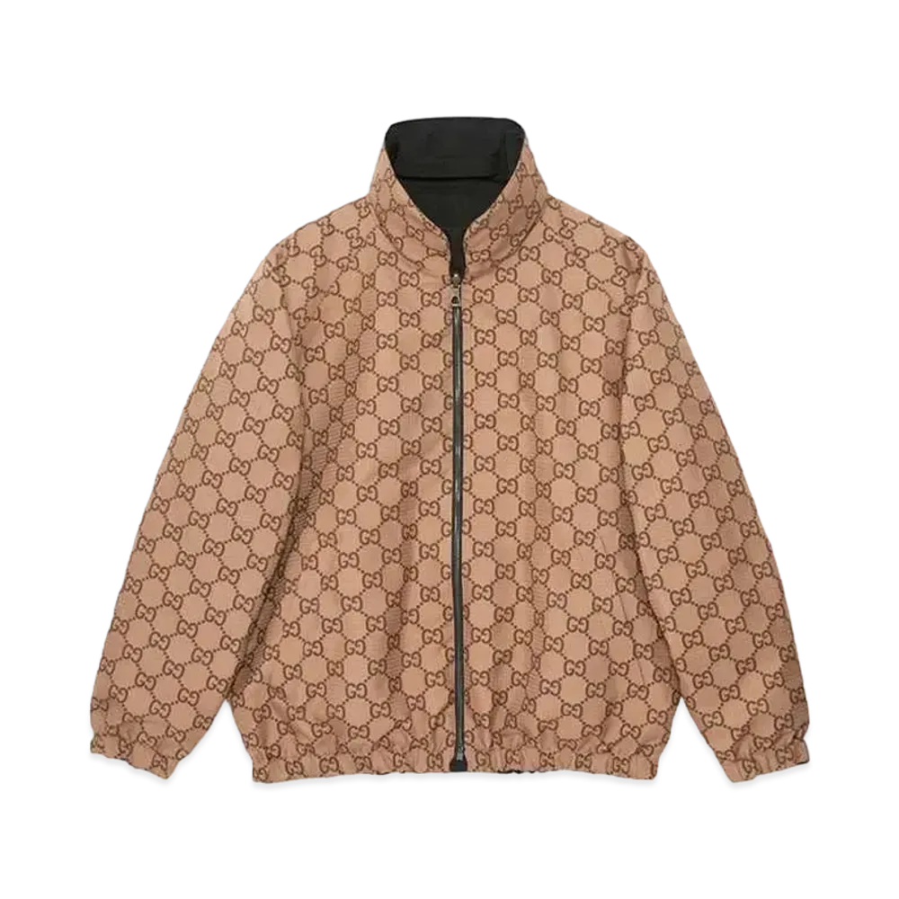 GUCCI Reversible Poplin Jacket "Beige/Ebony"