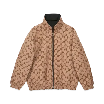 GUCCI Reversible Poplin Jacket "Beige/Ebony"