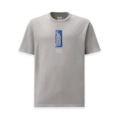 C.P. Company 24/1 Jersey Front and Back Logo T-Shirt "Lavander Violet"