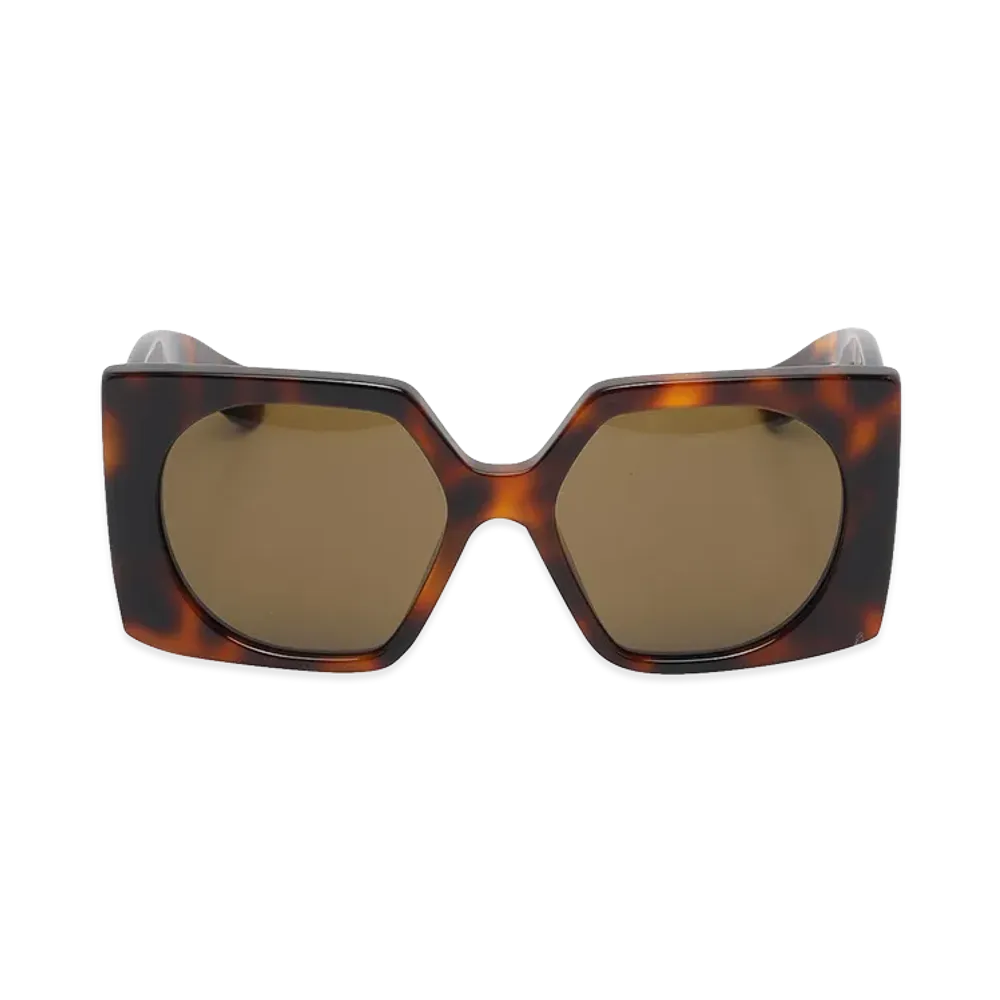 Valentino Women's Rectangular Sunglasses "Brown"