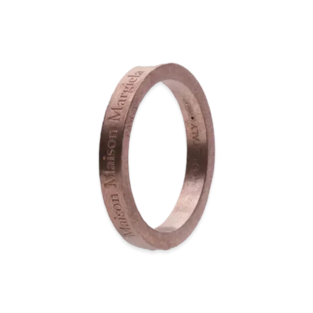 Maison Margiela Logo Ring Shiny "Rose Gold"
