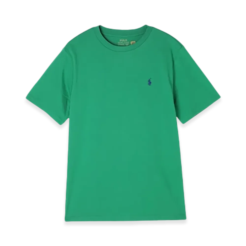 Polo Ralph Lauren Kids Short-Sleeve Cotton Jersey Crewneck Tee "Steam"