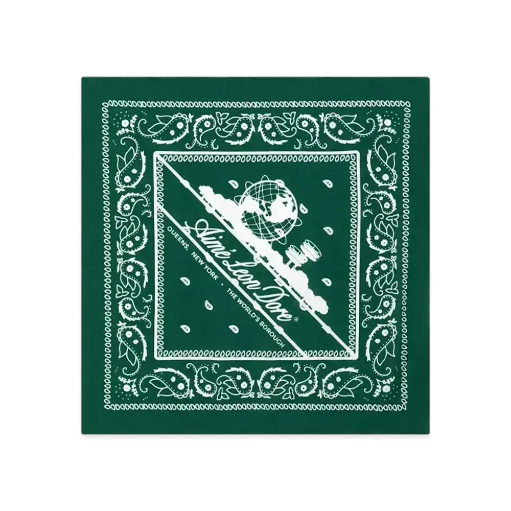 Aime Leon Dore Paisley Unisphere Bandana "Green"