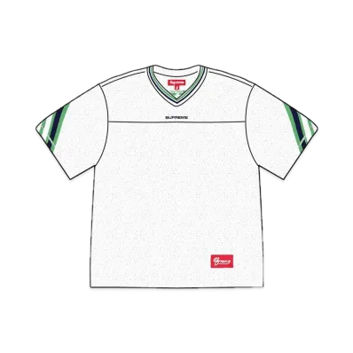 Supreme Jacquard Rib Football Jersey "White"