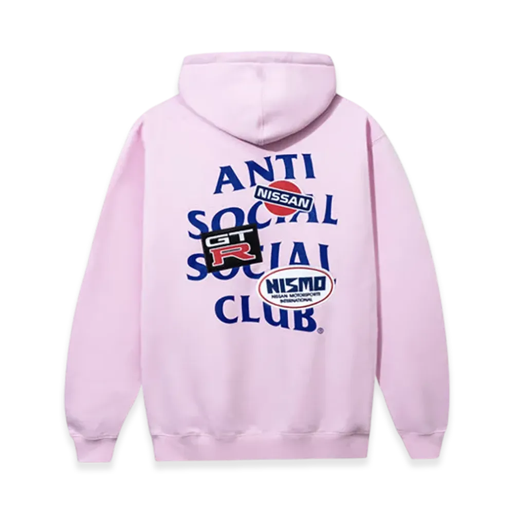 ANTI SOCIAL SOCIAL CLUB x Nissan Embroidered Hoodie "Pink"