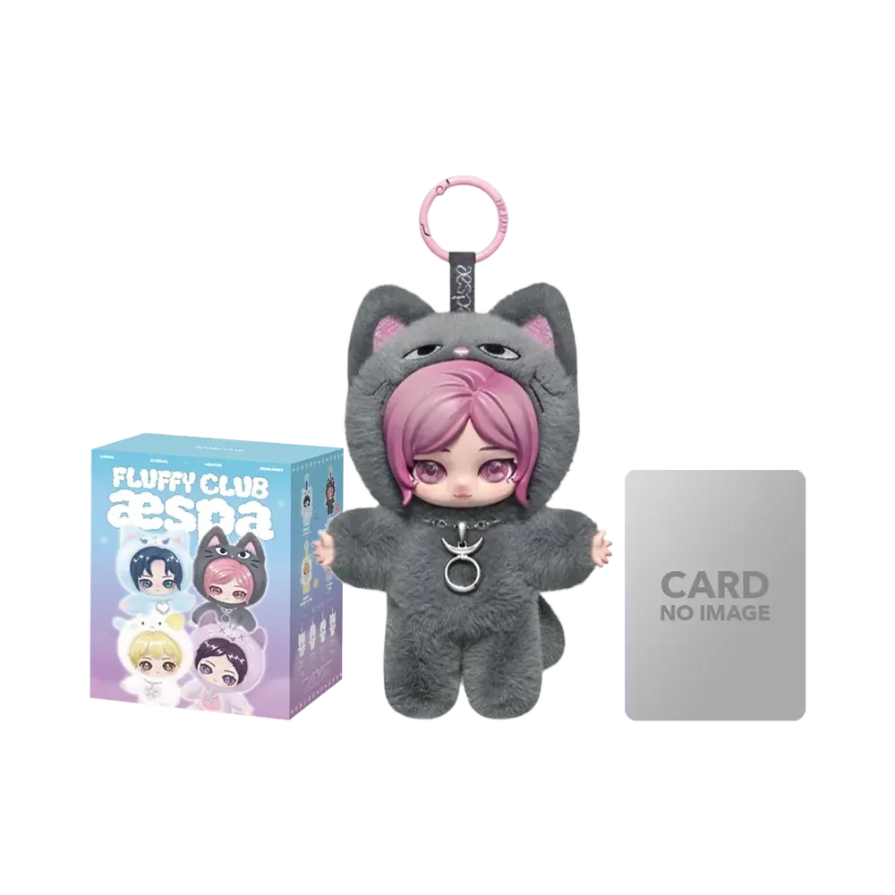 POP MART aespa Fluffy Club Series Vinyl Plush Doll Pendant Fluffy GELBULNYANGI GISELLE VER.