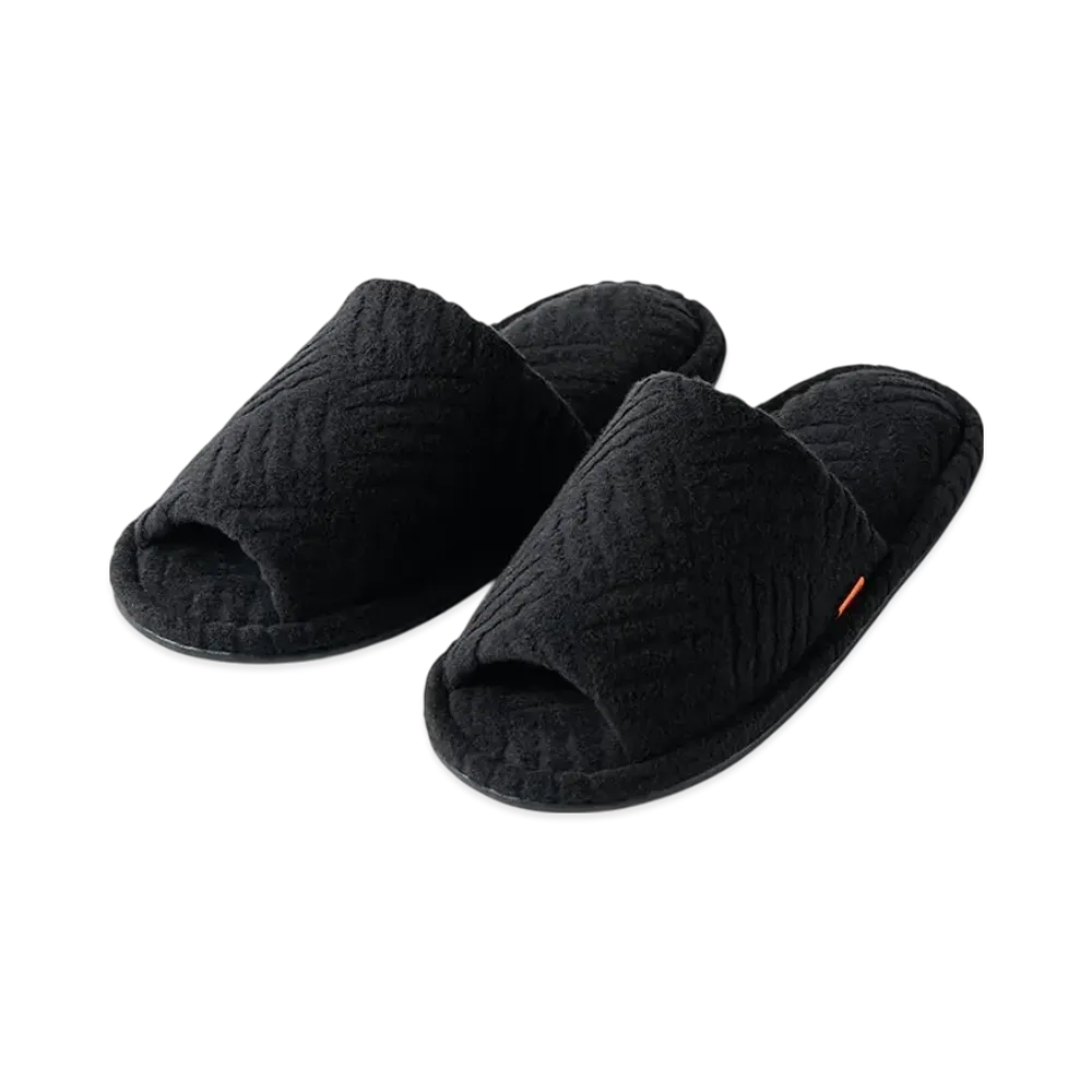 TIGHTBOOTH Checker Plate Pile Room Sandal "Black"