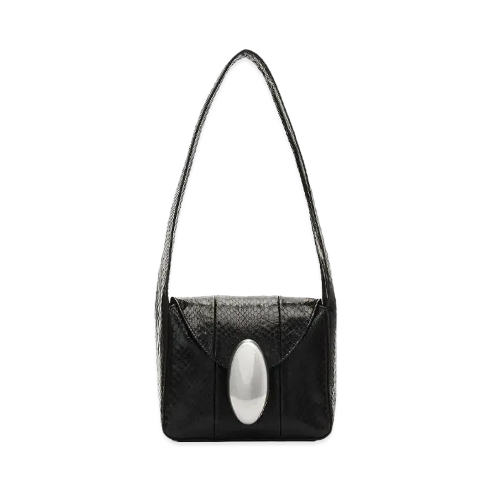 Alexander Wang Dome Snake Small Hobo Bag "Black"