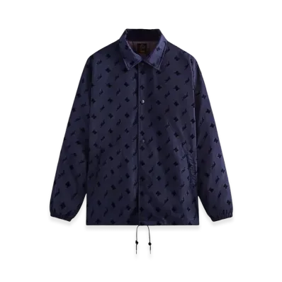 NEEDLES x Kith Flocked Nylon Coaches Jacket "Nocturnal"