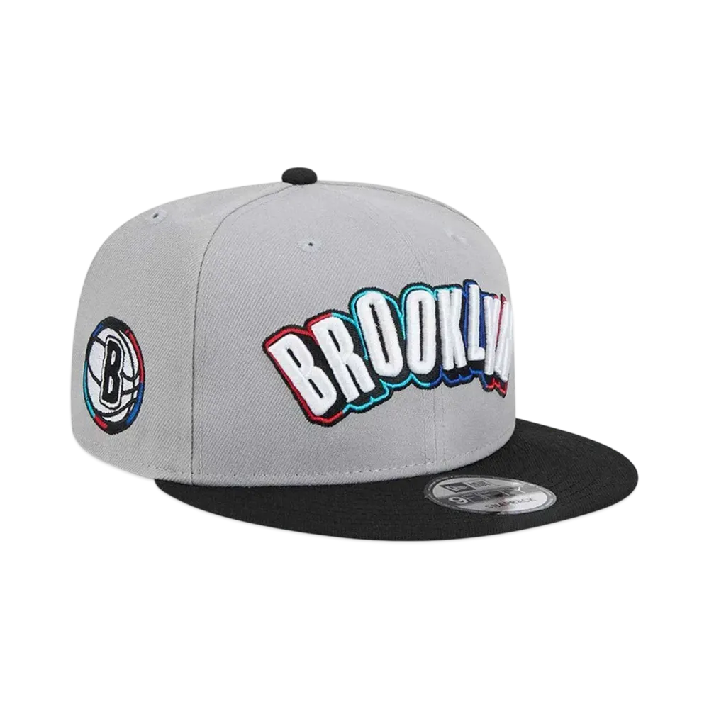 NEW ERA 9Fifty 2024 NBA City Edition Brooklyn Nets "Grey/Black"