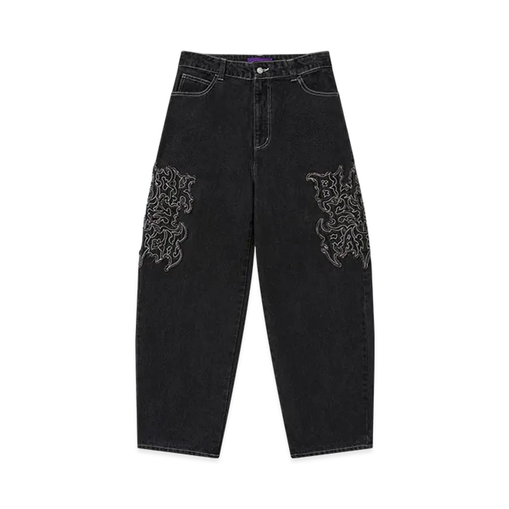 BlackEyePatch Metal Logo Extra Baggy Jeans "Black"